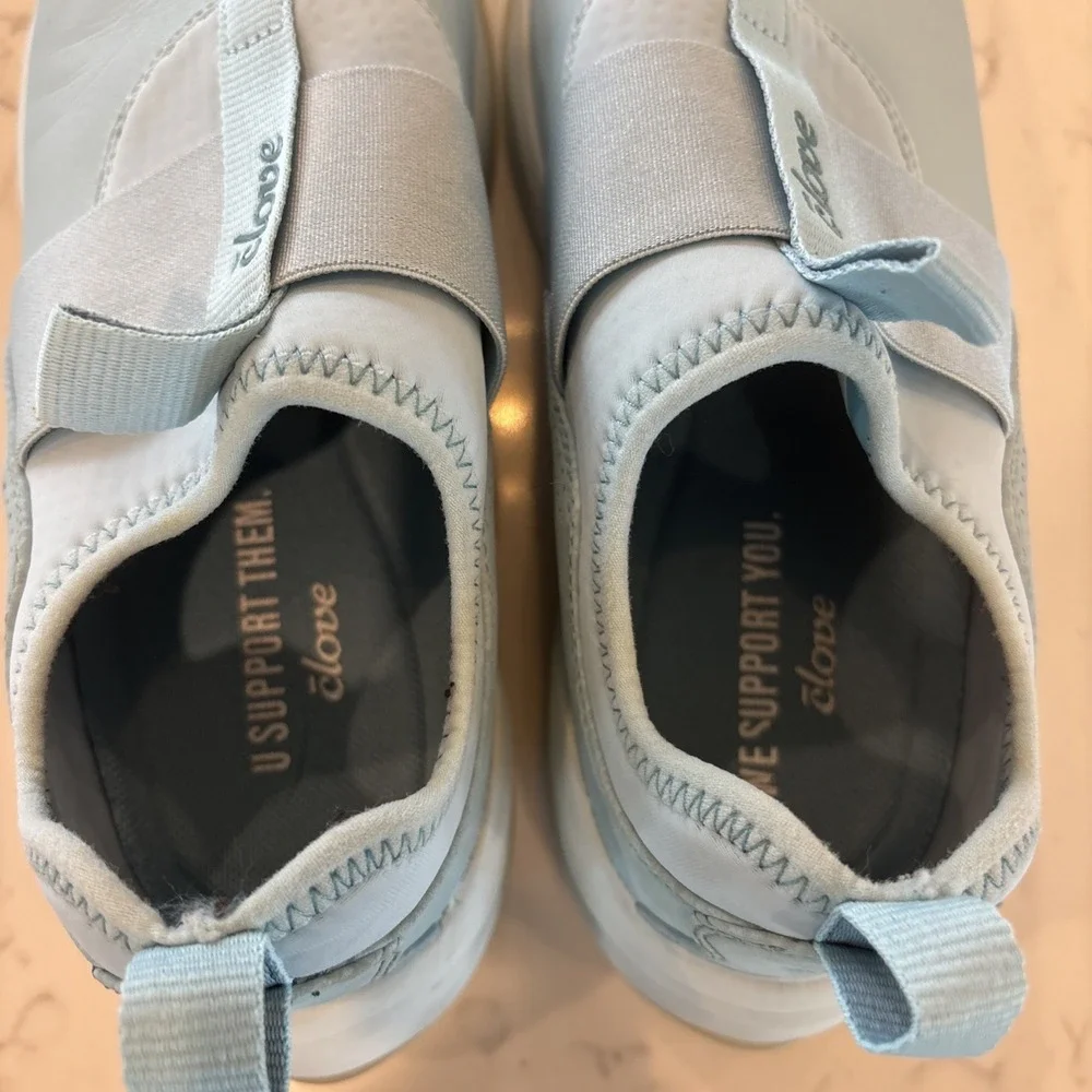 Clove Blue Comfort Nursing Slip‎ On Shoes Sneakers CL019 Women's Size 7 Support
